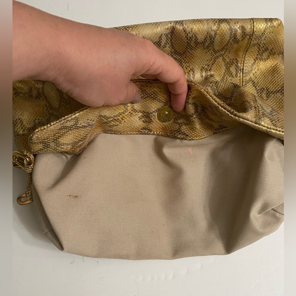 Cache Shoulder bag faux Python Leather Snake Print - Picture 10 of 16